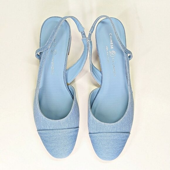 Chinese Laundry Rozie Women's Denim Slingback Pump Size 10 (MSRP $80) - Picture 2 of 7